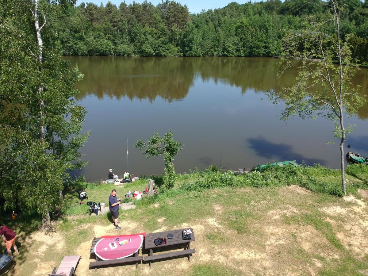 הוילה Florennes Gite Neuf 150 M2 Devant Un Grand Lac Prive De 2 Hectares Poissonneux Au Milieu Des Bois מראה חיצוני תמונה